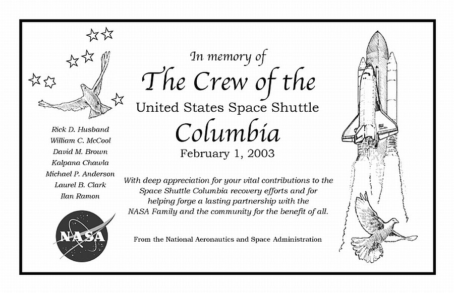 space shuttle columbia disaster. Columbia Space Shuttle