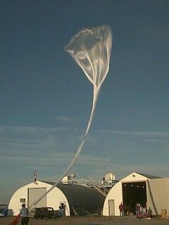 Balloon launch from Vanscoy site