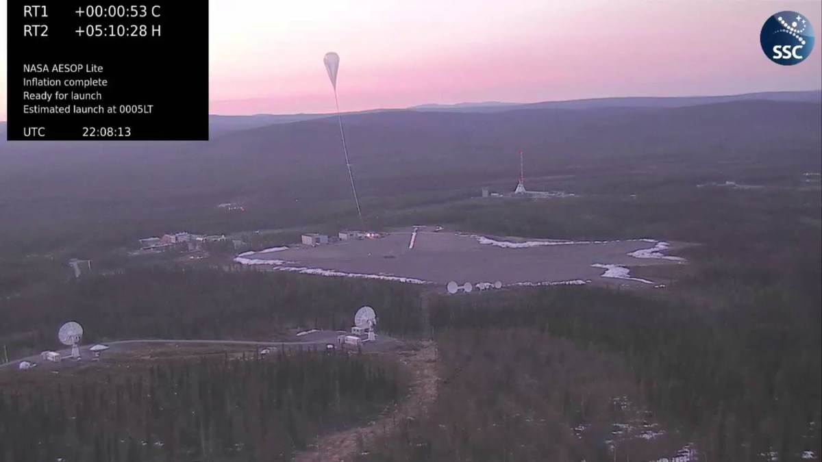AESOP balloon release (Image: Swedish Space Corporation website)