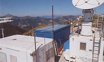 view of the relay station in Ceussette hill from 90's (Image: Nos Premières années dans l'espace website)