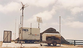 Vista de la estación retransmisora en Ceussette circa 1980 (Imagen: Nos Premières années dans l'espace)