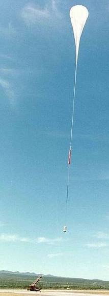 launch of a NASA balloon from Barstow-Daggett