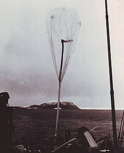 Balloon inflation in Eastwind's helicopter deck