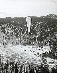 Lanzamiento del globo Explorer II desde el Stratobowl