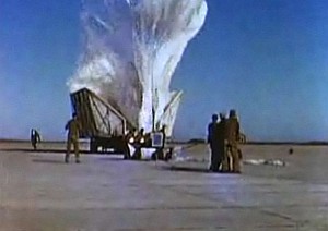 Launch of a MOBY DICK balloon using the covered wagon launch technique