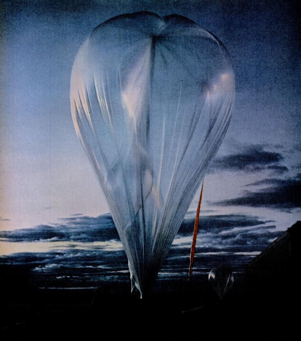 The balloon fully inflated (Image: Life Magazine)