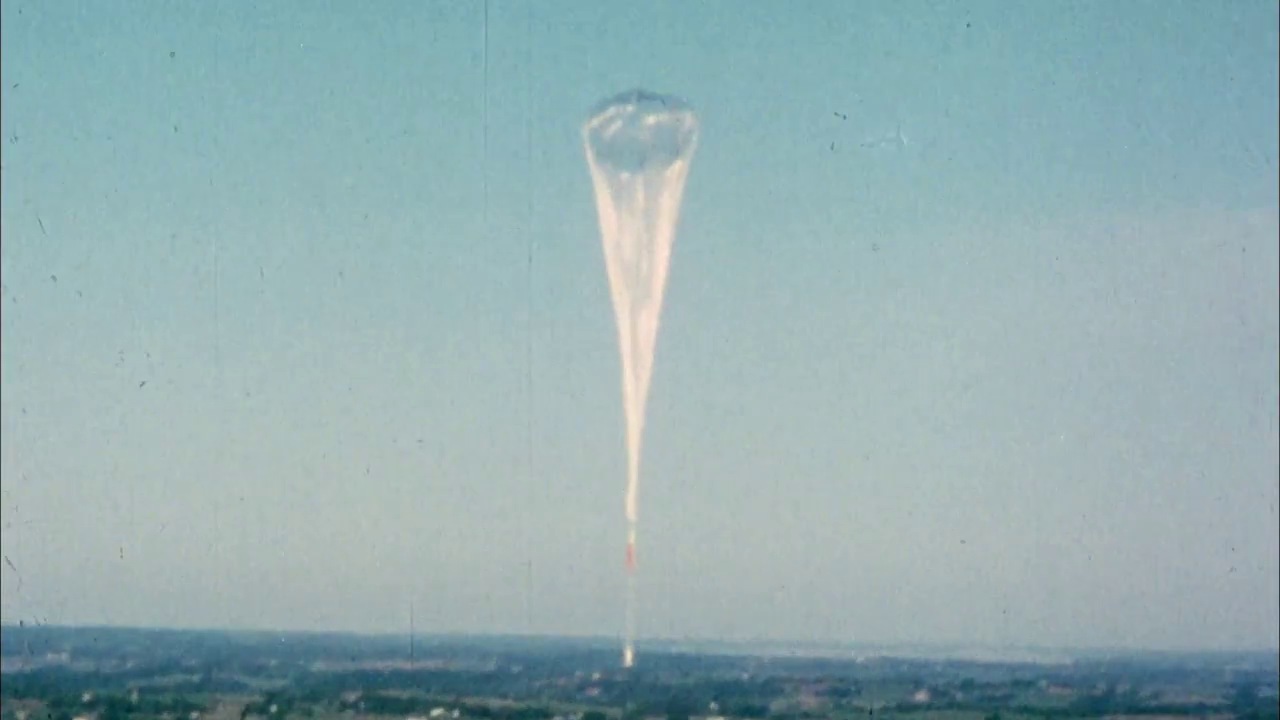 Balloon ascending over Fleming Field (Image: USAF)
