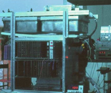 View of the HXR-76 LAS experiment, an array of two Hard-X ray MWPC being tested before flight (Image: F. Giovannelli)