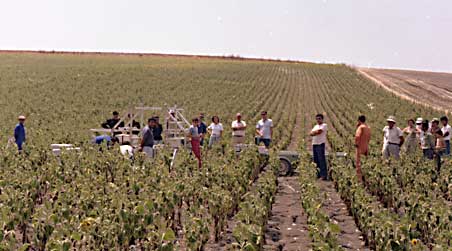 The ALIOS gondola resting in a soy bean field near Sevilla, Spain (Image: Nos Premières Années dans l'Espace)