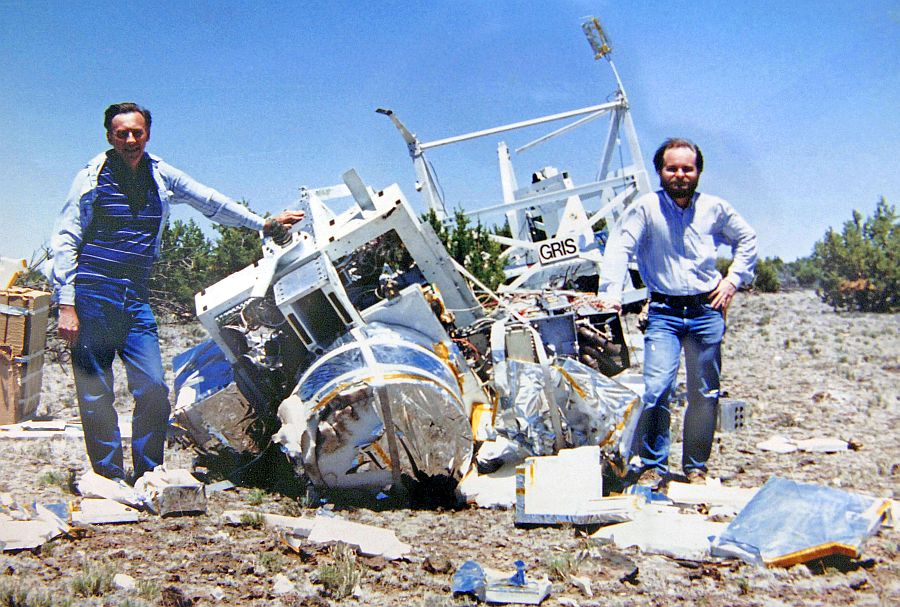 GRIS hit the ground hard following a New Mexico flight in 1990. Scientists found the instrument in pieces. Rebuilding it took two years. (Credit: NASA/GSFC/Scott Barthelmy)