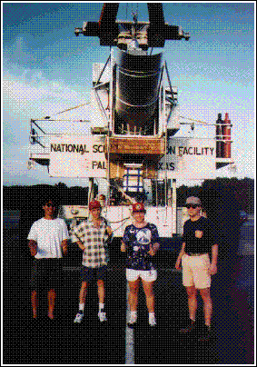 The MAX team in front of their creation.