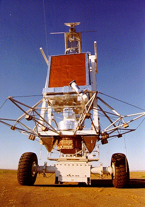 The PRONAOS payload being transported to the launch pad.