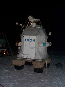AMON instrument waiting for launch from Kiruna