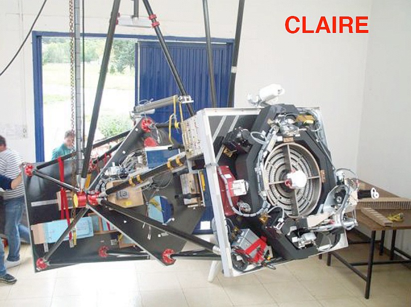 Detailed view of the Claire telescope