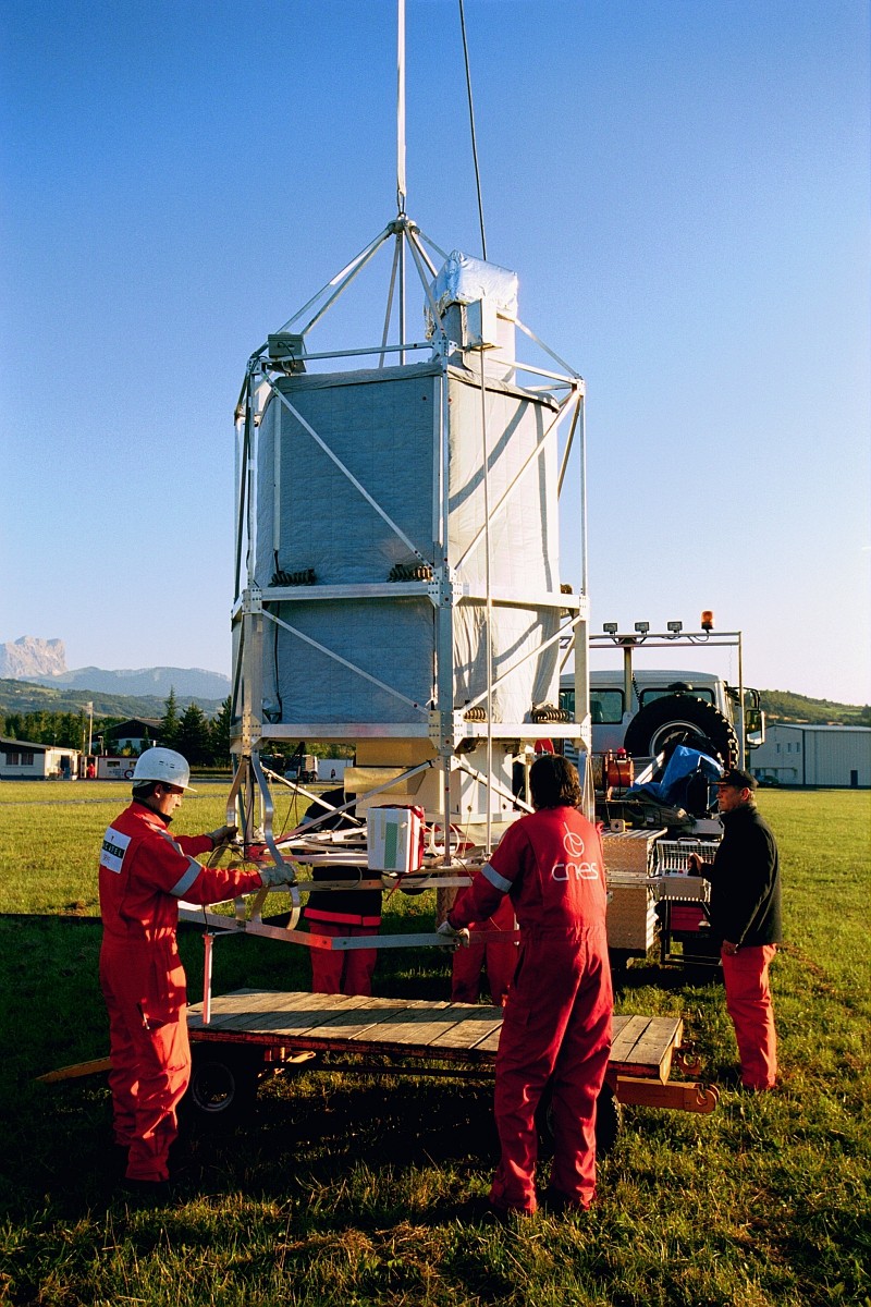 The SPIRALE instrument prior to flight on the integration building in GAP