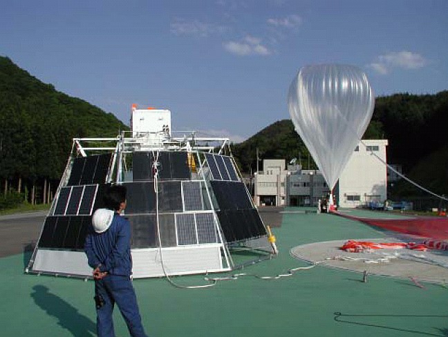 View of the POLAR BESS array at launch
