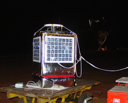 The SAOZ payload before the launch.
