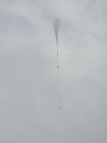 Balloon ascent phase