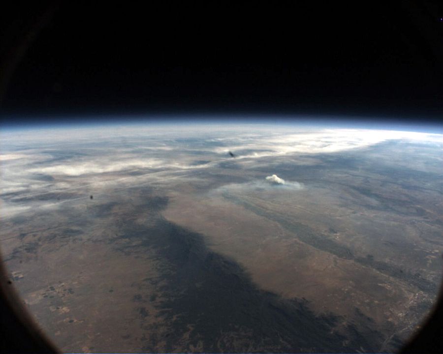 View of South of Albuquerque, NM taken at 23:17 UTC from an altitude of 112.838 ft. (Image Courtesy: Steve Horan)