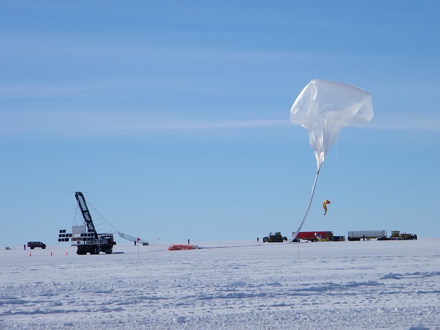 Release of the balloon (Image: CREAM team)