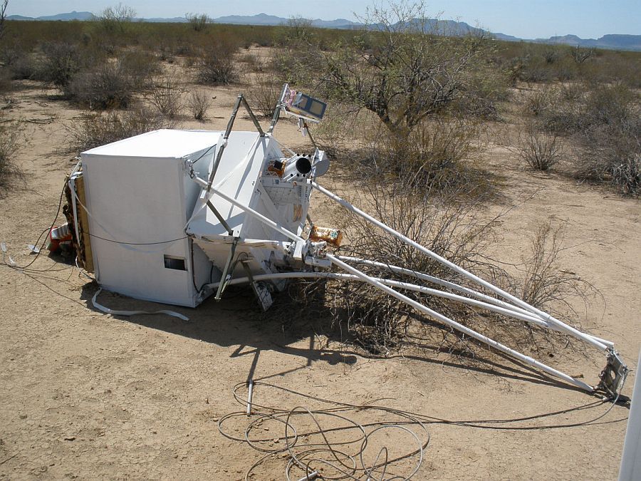 View of the zone of the landing of the payload in the Arizona desert (Image: HASP team)