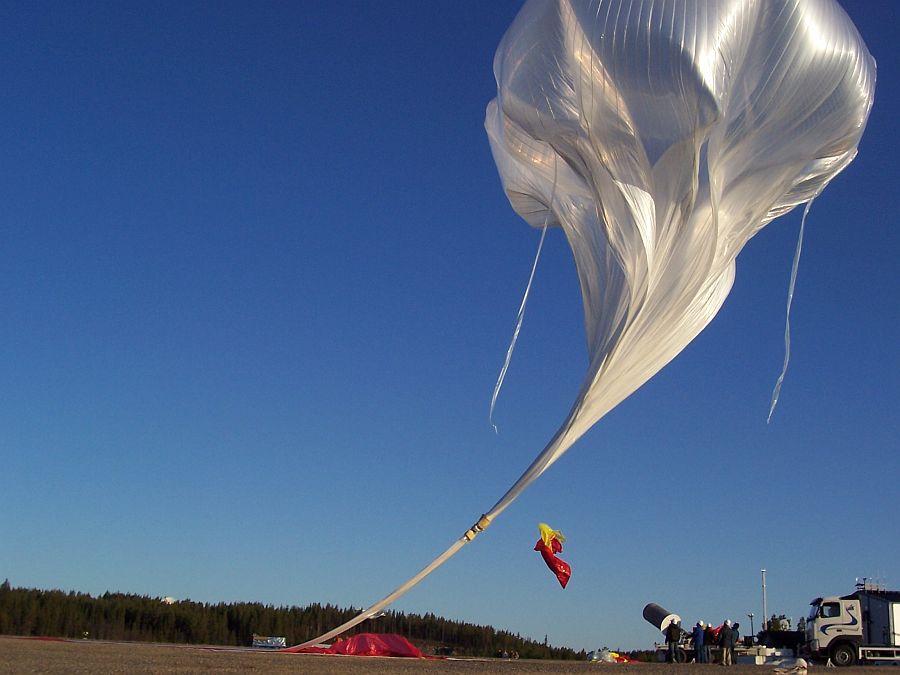 The balloon at release time (Courtesy: CSBF)