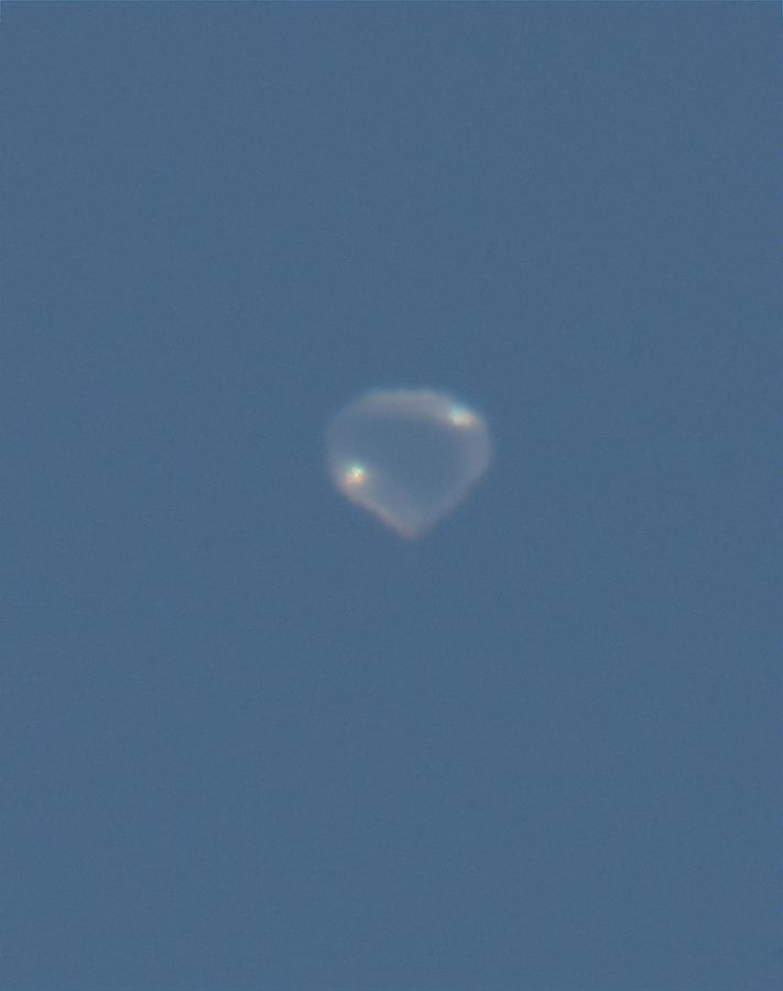 The balloon at float taken by a professional photographer from Ruidoso, New Mexico. The balloon was 185 miles away. (Image: David Tremblay)
