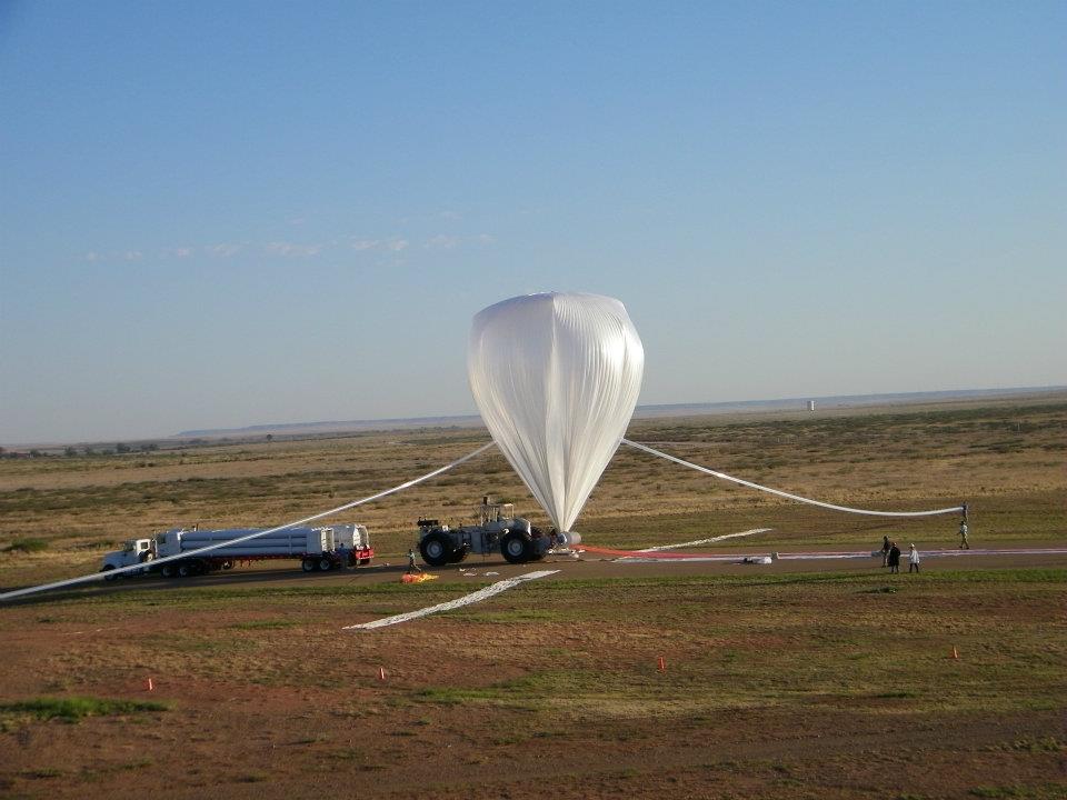 Close view of the balloon inflation (Picture: Ross Hays)
