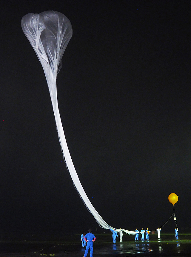 Launch of the balloon (Image: Jaxa)