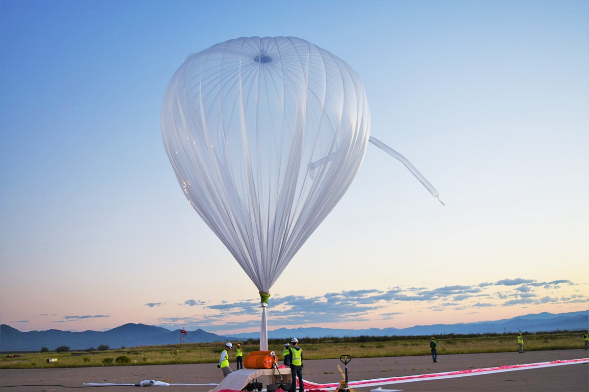 The balloon ready to be launched (Image: World View)