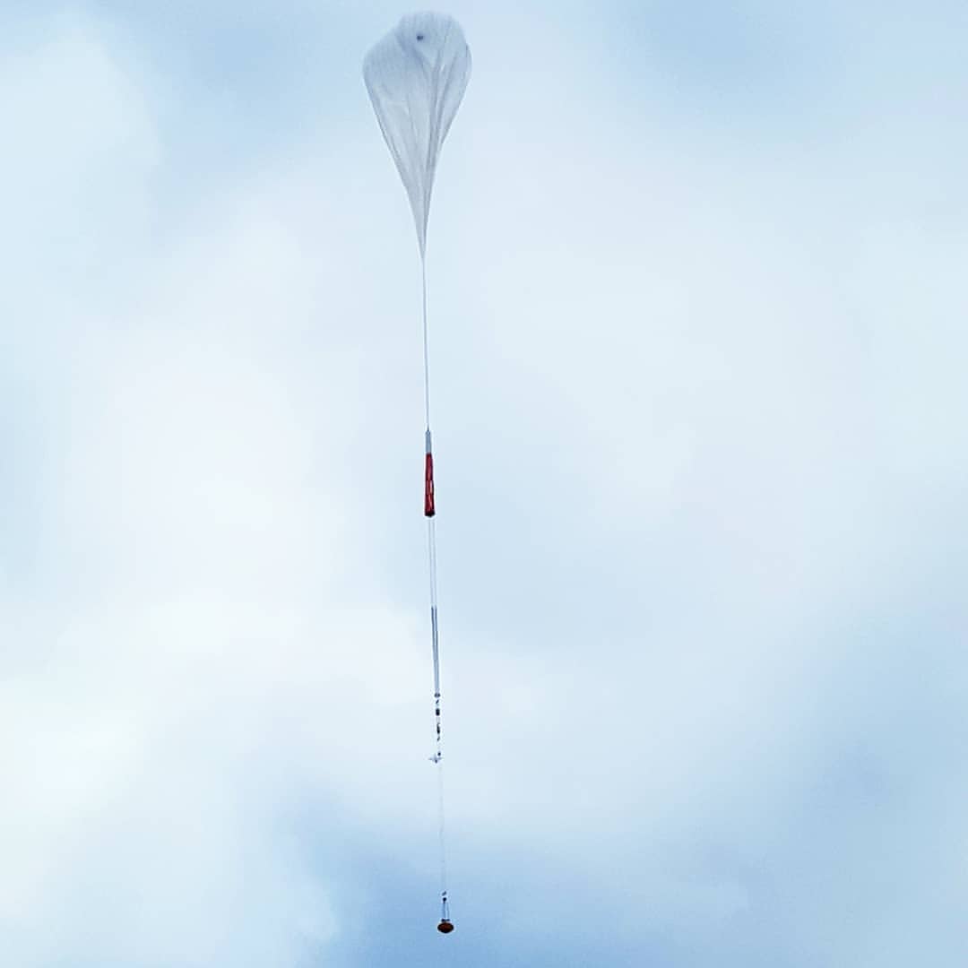 Launch of the balloon (Image Theresia Hestad)