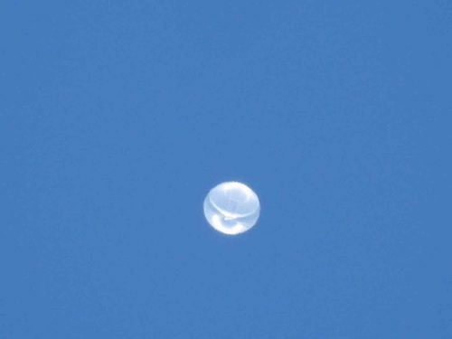 The balloon seen over Jaru, Rondonia on April 12, 2019