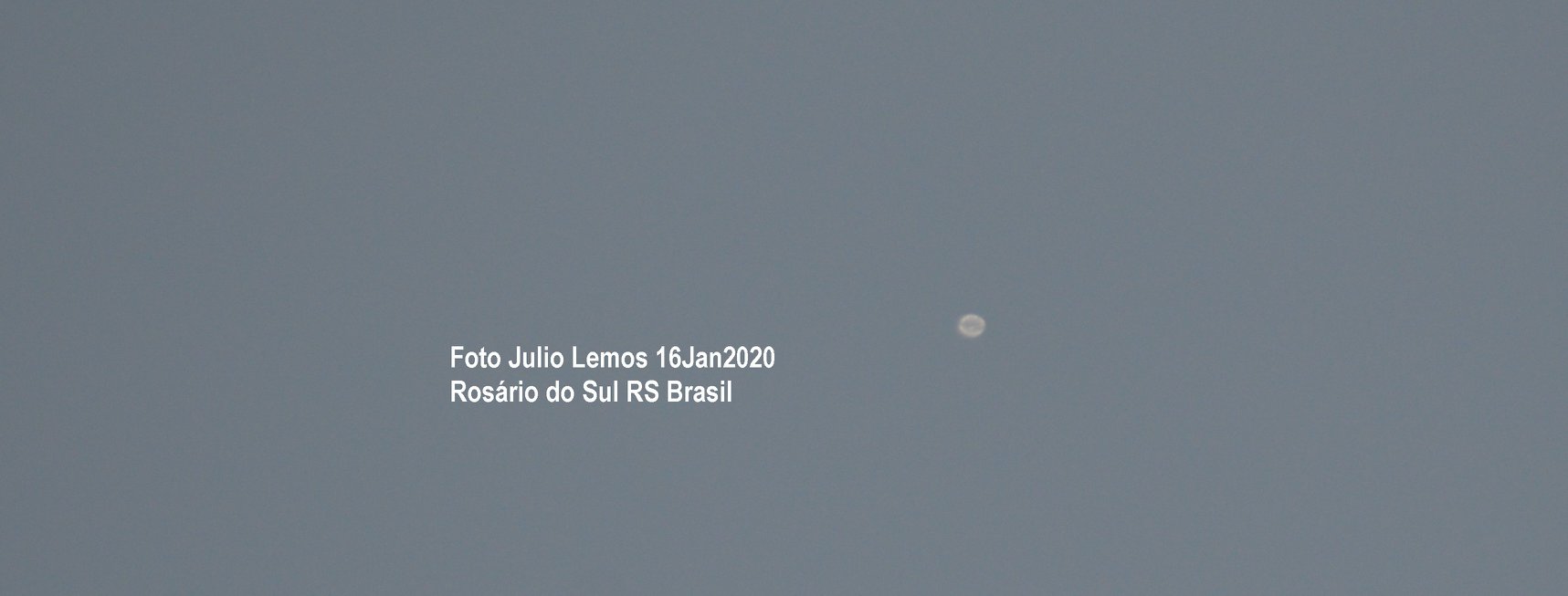 View of HBAL802 above Rosario do Sul, Brazil on January 16, 2020