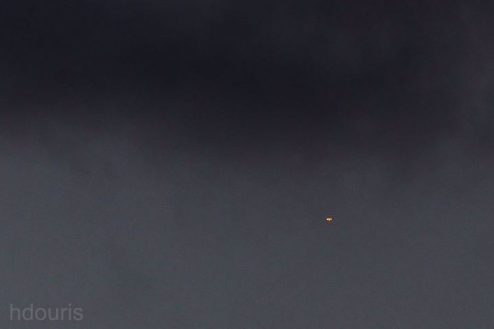 Image of HBAL178 seen at dusk from Reunion Island. The picture was taken on July 20, 2020 from 60 km away by Hervé Douris