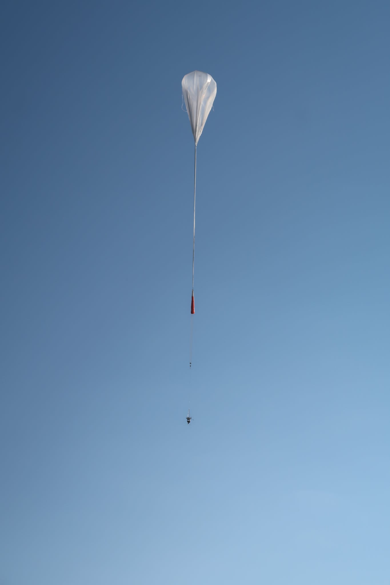 Initial ascent of the balloon