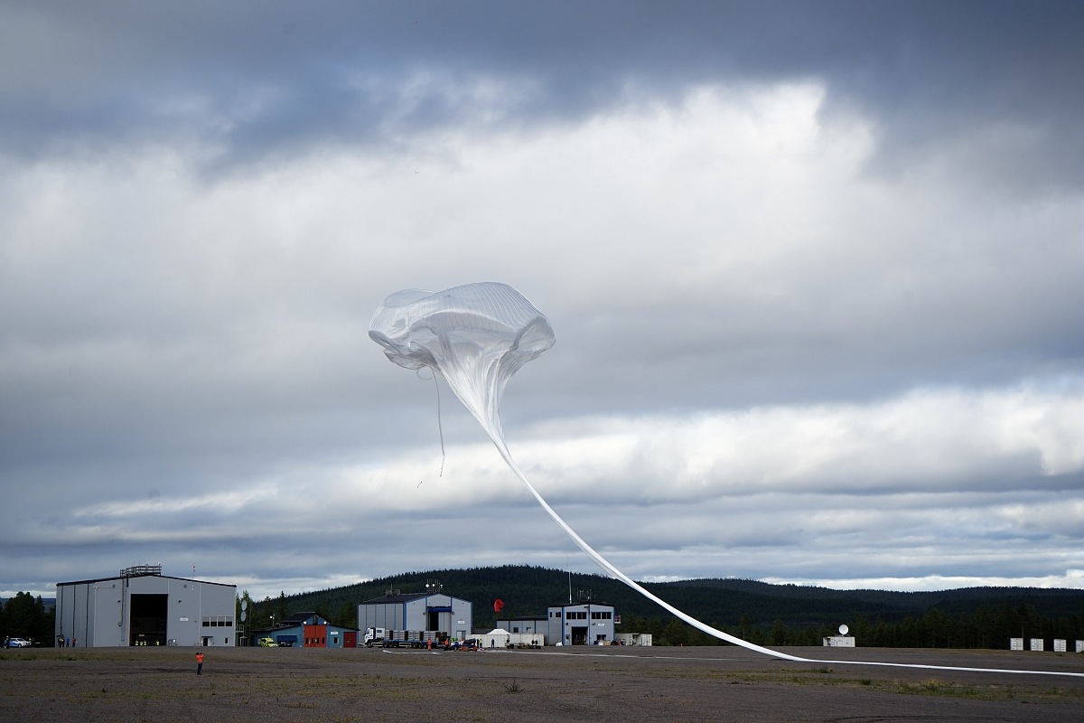 Release of the main balloon (Image: CNES/PRODIGIMA/GABORIAUD Romain, 2021)