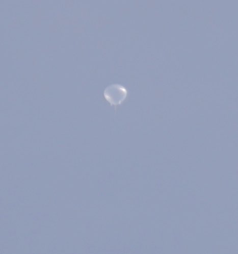 The balloon at float altitude of 33 km as seen from ESRANGE