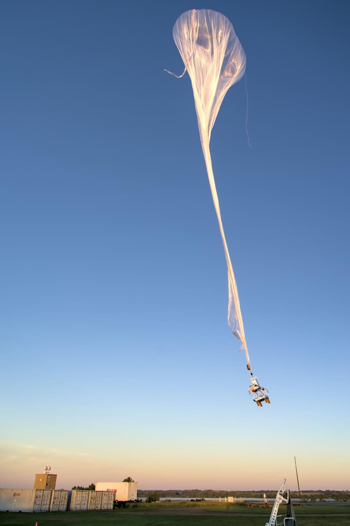 Aerostar's Zero-Pressure Balloon System launches from Baltic (SD) carrying a TechLeap Prize winning payload from Orion Labs in its gondola. (Credit: Orion Labs/Margarita Reyes)