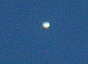 Detalle del globo, captado por la camara de uno de los cientificos que lo lanzó