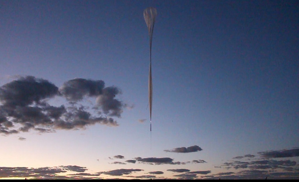 After release, the SMILE balloon climbing (Image: SMILE team)