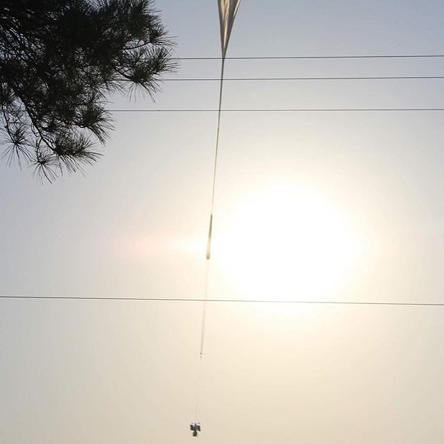 After releasing the payload the balloon start to ascend (Image: SuperBIT instagram account)